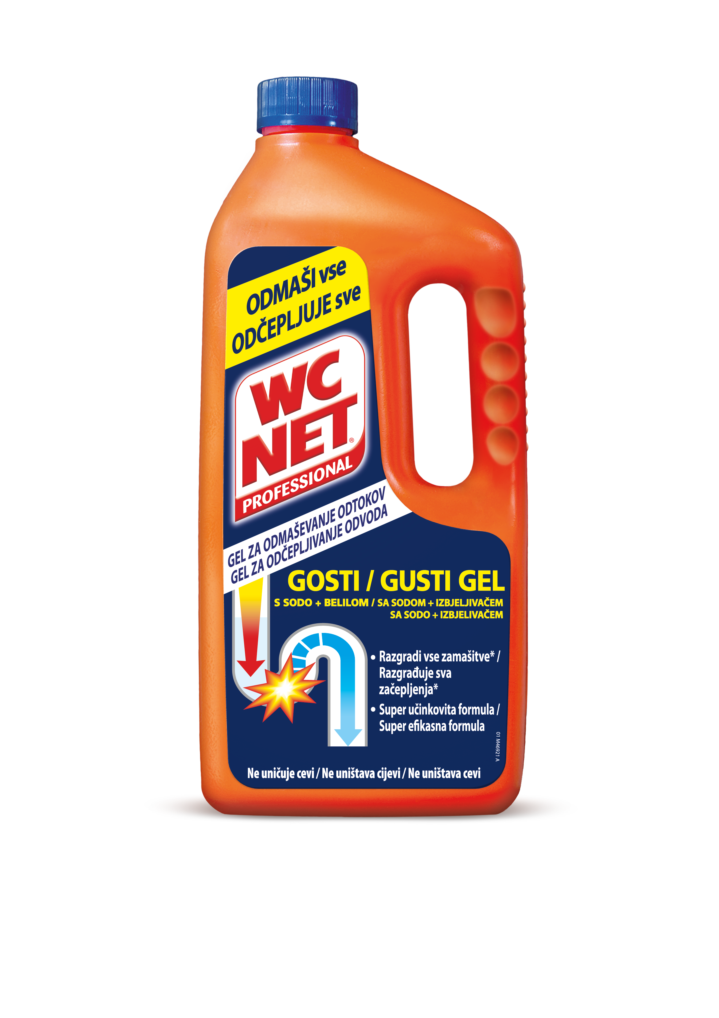 WC NET PROFESSIONAL – Gel za odmaševanje odtokov