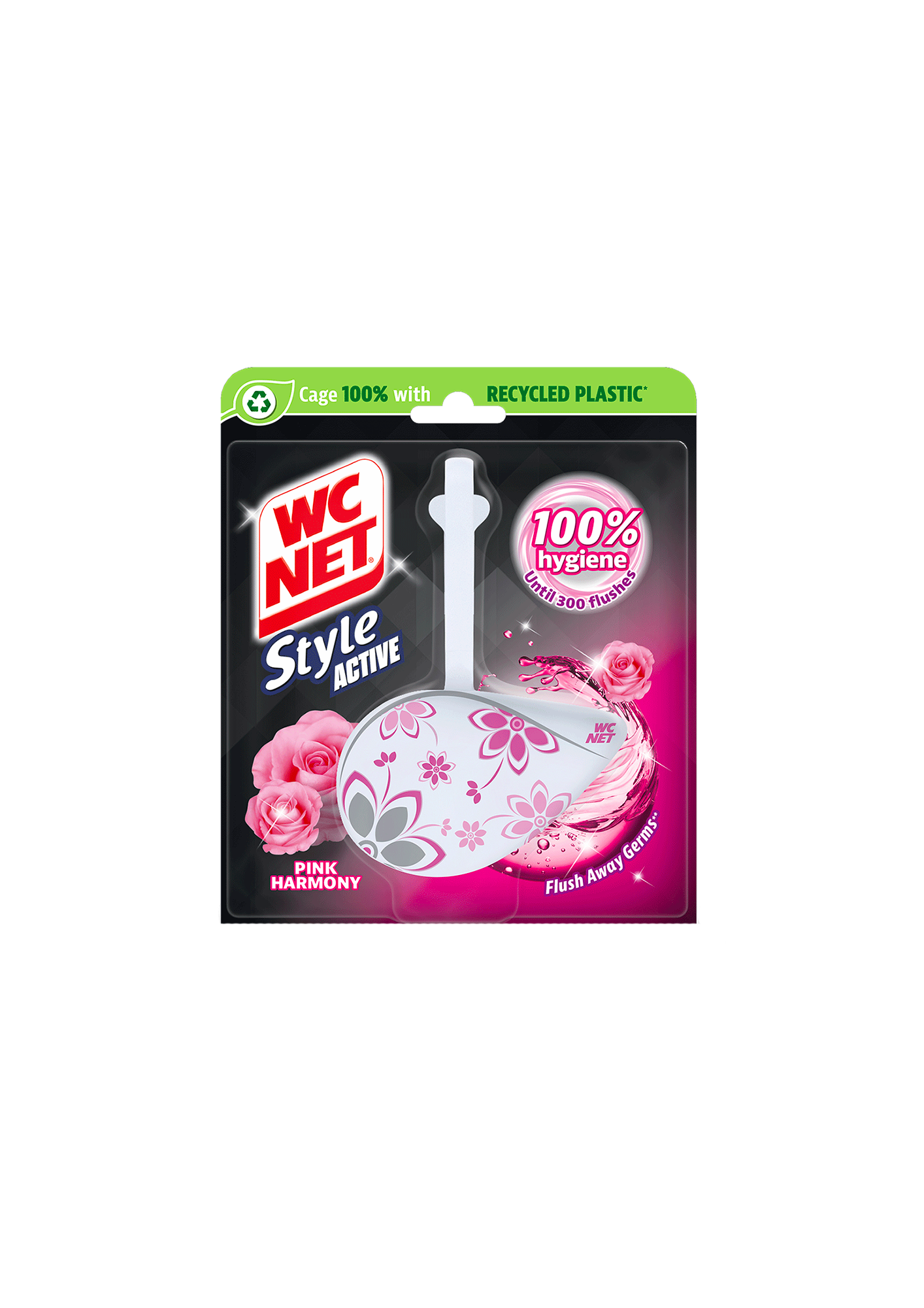 WC NET STYLE COLGADORES Pink Flowers