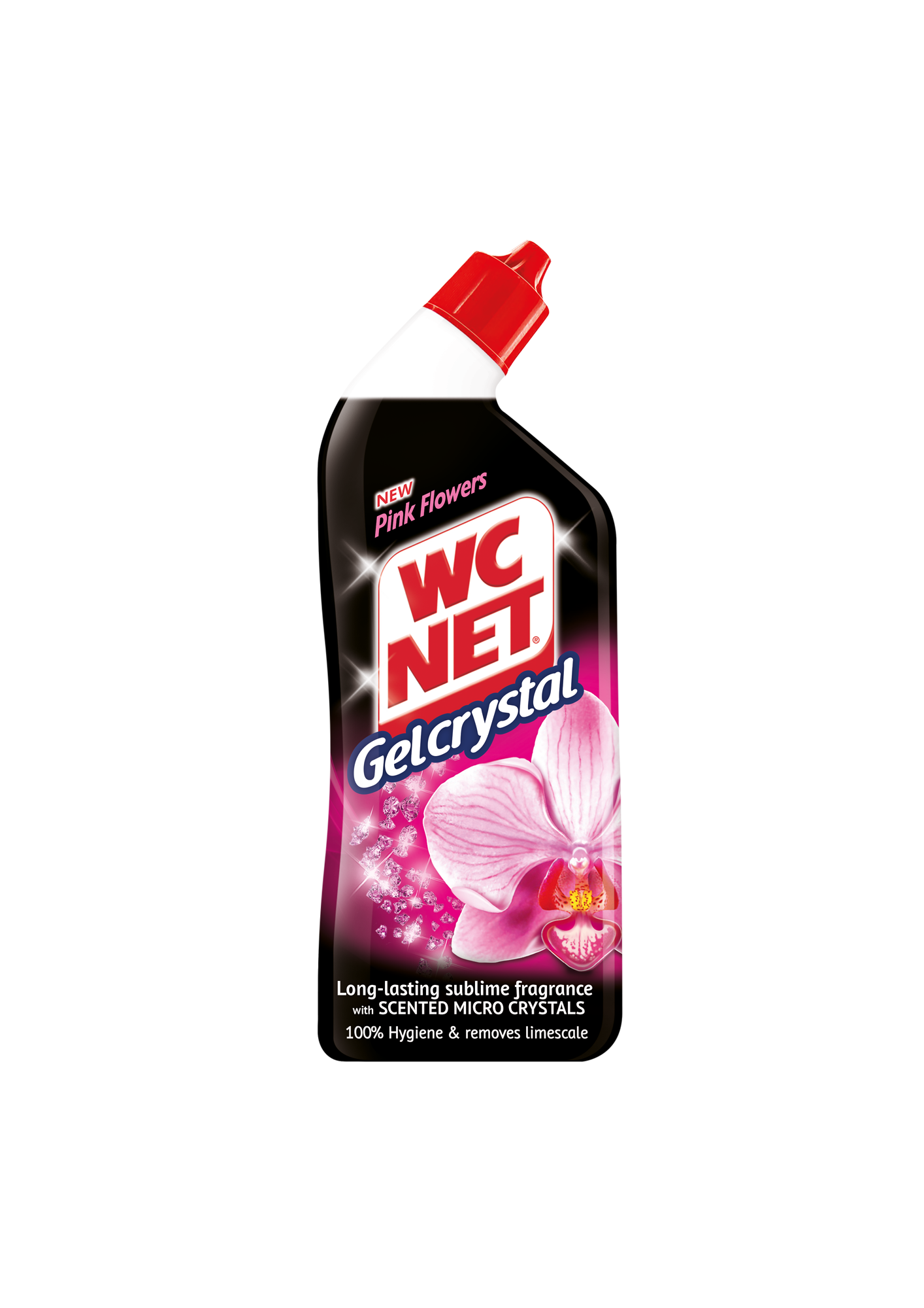 جل دبليو سي نت المبيض بعطر الزهور الوردية WC NET CRYSTAL GEL Pink Flowers