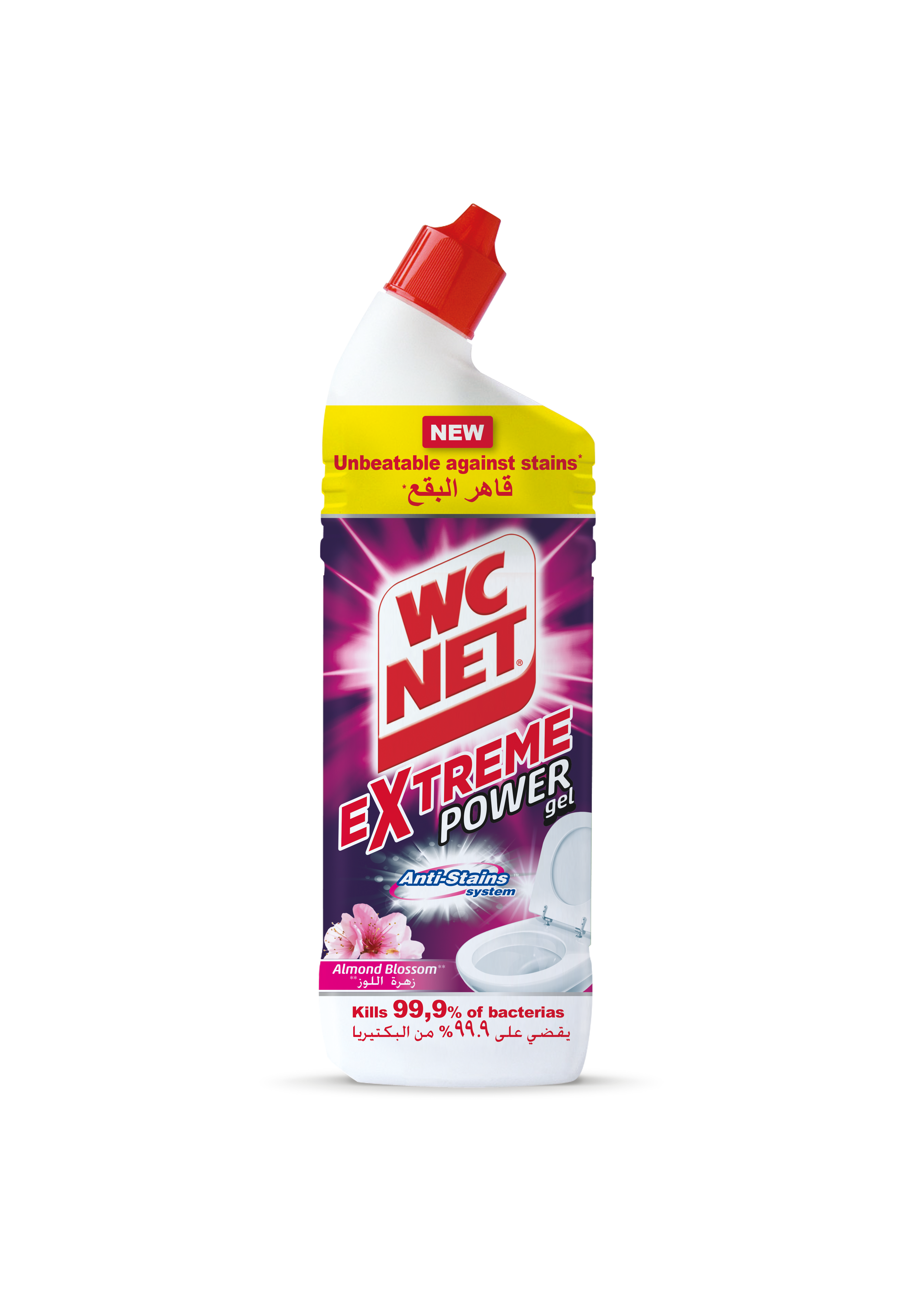 جل دبليو سي نت فائق القوة بعطر اللوز WC NET EXTREME POWER GEL Almond