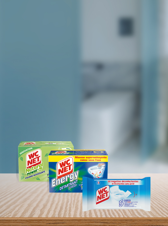 Pour un nettoyage pratique <BR> et efficace à l’intérieur <br> comme à l’extérieur <br>des WC. 